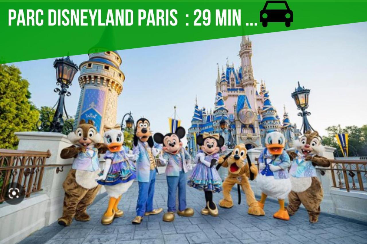 The Sunshine- Appart Cosy Proche Paris-Disney Avec Parking Prive Dans Residence Meaux Kültér fotó