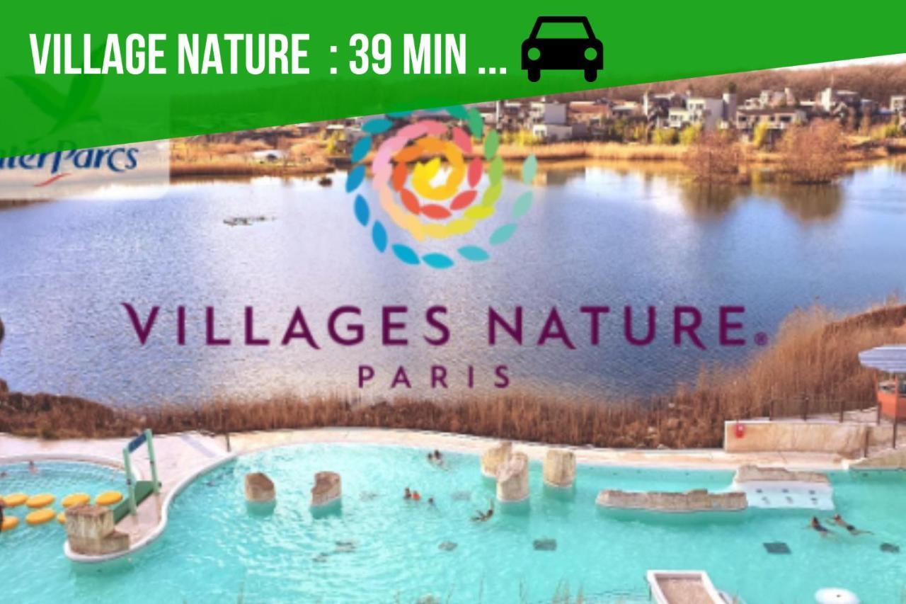 The Sunshine- Appart Cosy Proche Paris-Disney Avec Parking Prive Dans Residence Meaux Kültér fotó