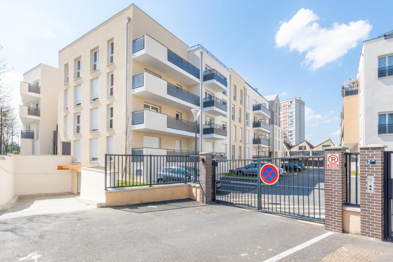 The Sunshine- Appart Cosy Proche Paris-Disney Avec Parking Prive Dans Residence Meaux Kültér fotó
